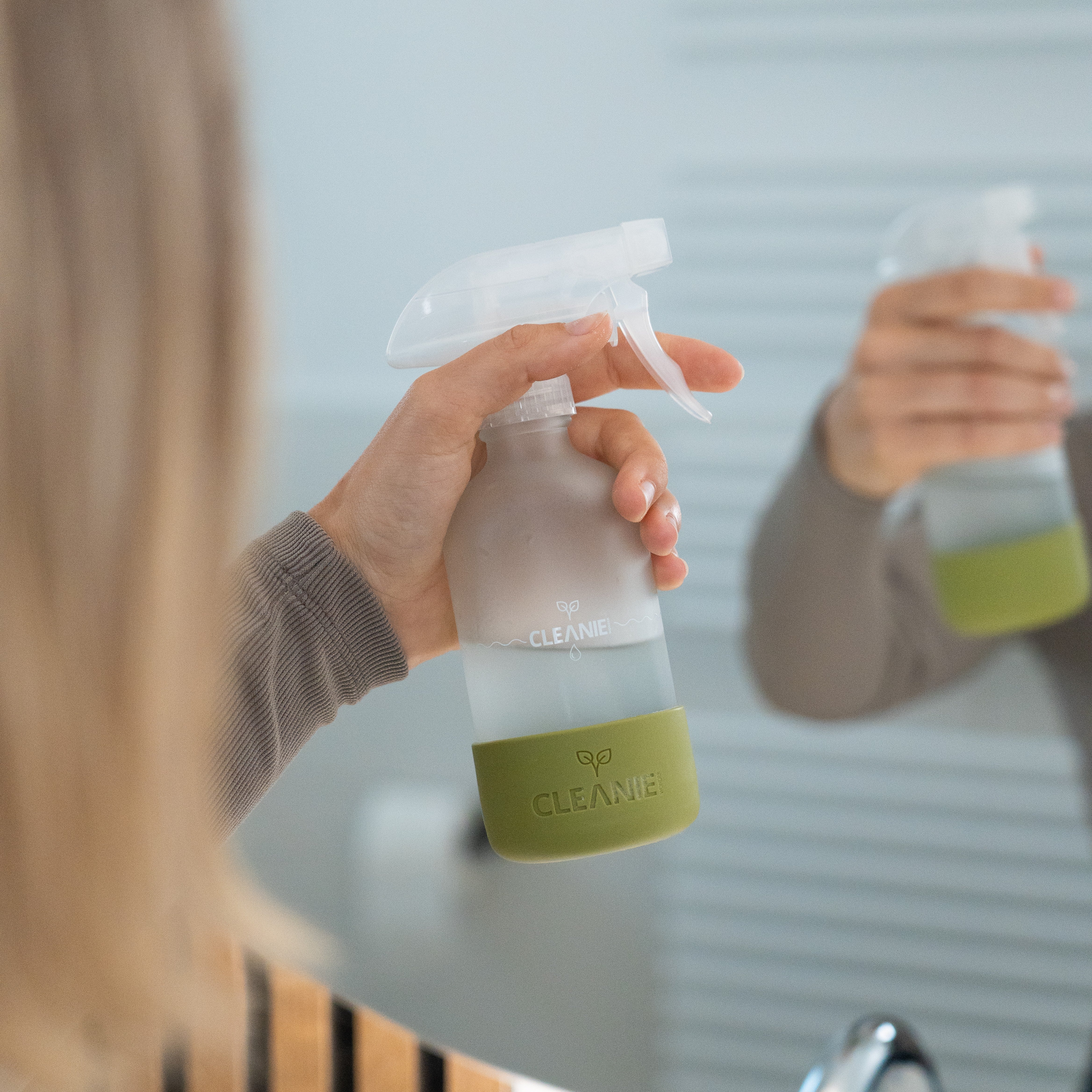 Glasflasche mit Silikonhülse