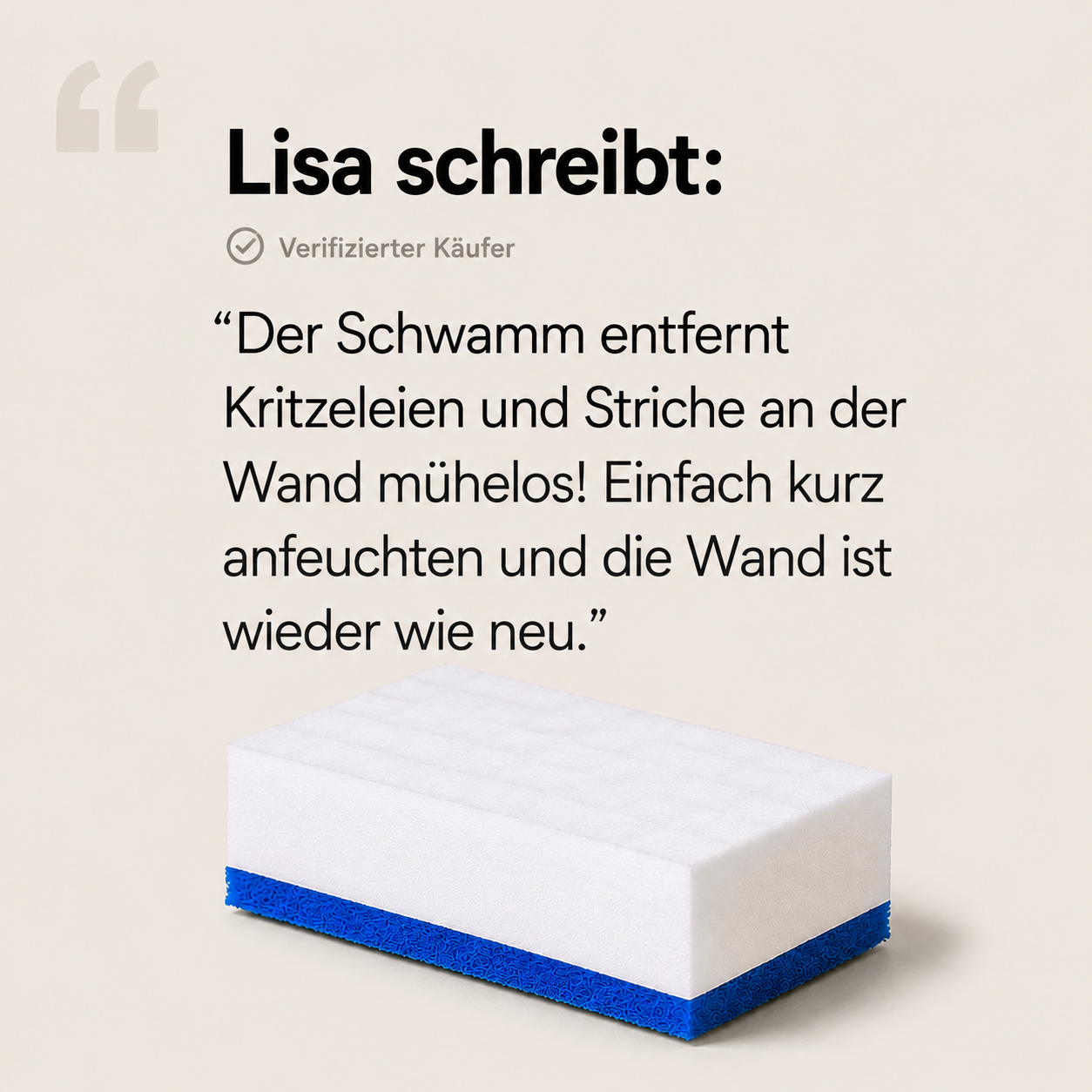 Schmutzradierer Doppelschwamm