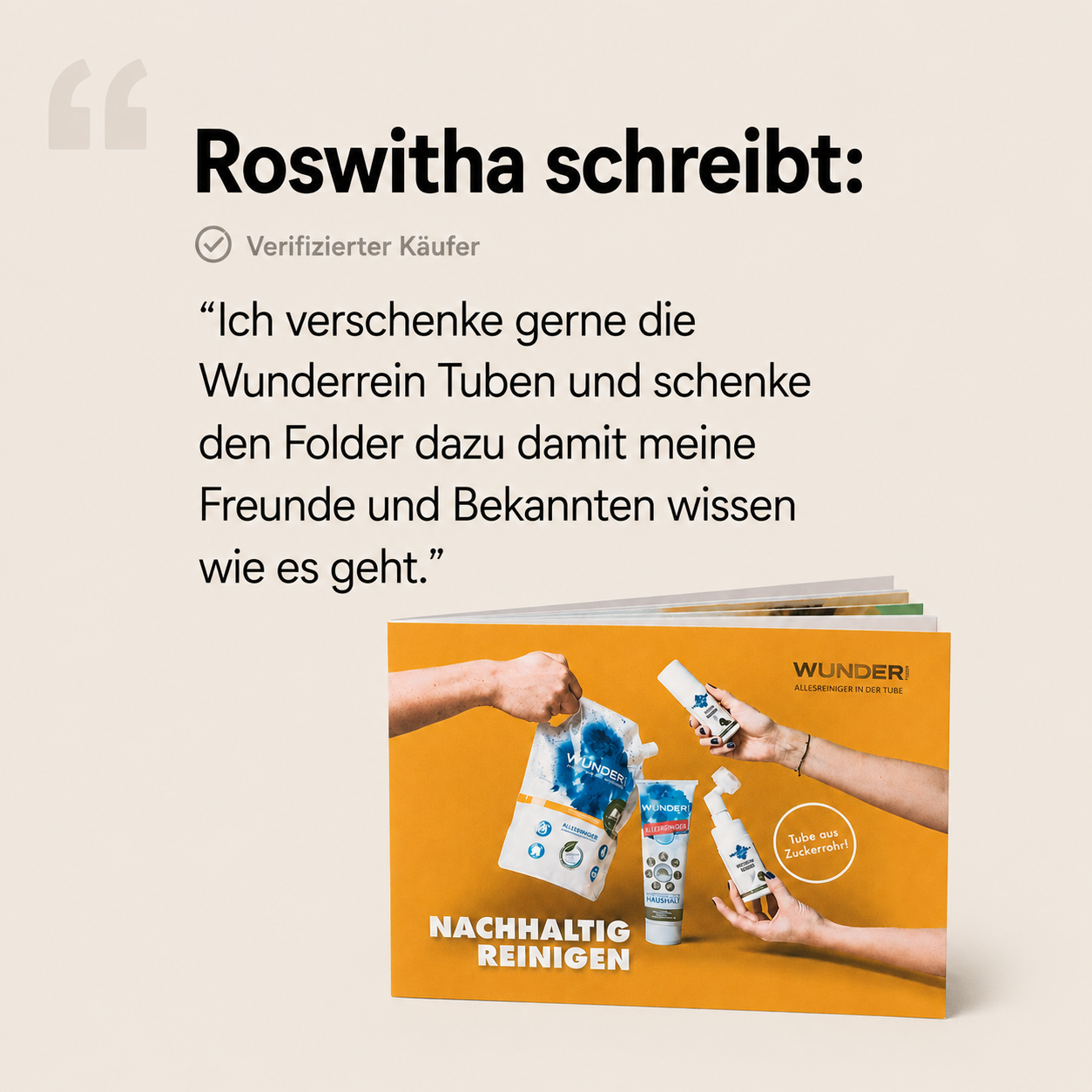 Anwendungsfolder Wunderrein Allzweckreiniger