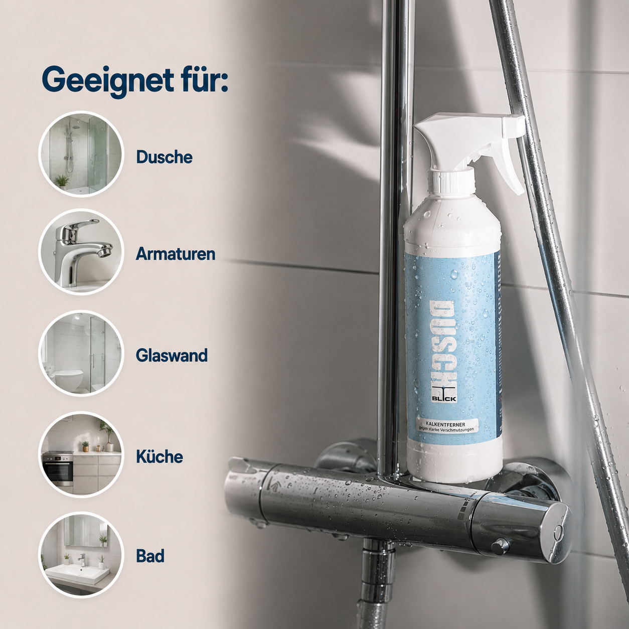 Entkalker Duschblick