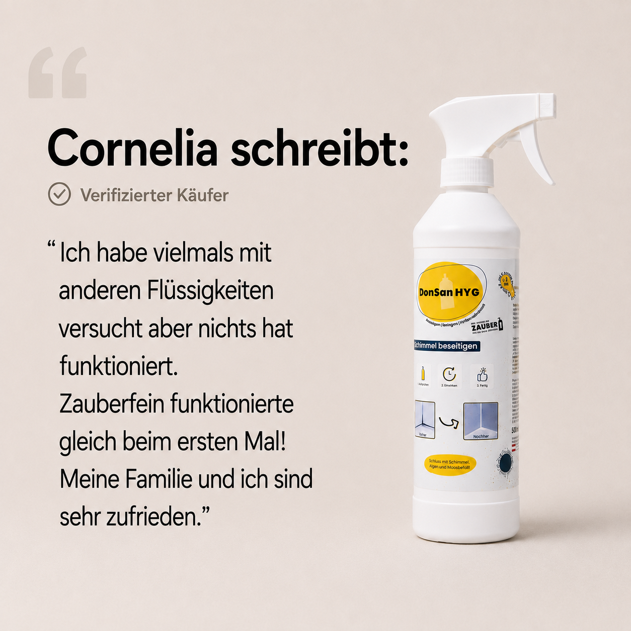 Antischimmelspray DonSan HYG by Zauberfein