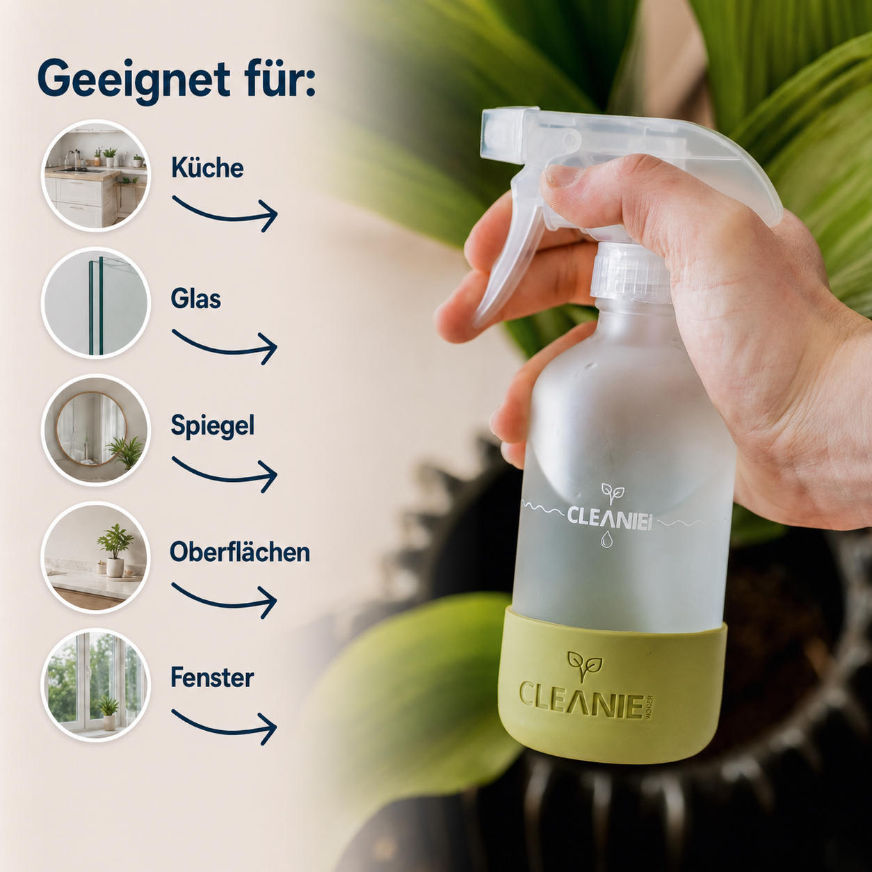 Glasflasche mit Silikonhülse